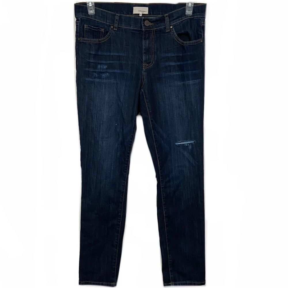 Halogen Lightly Distressed Skinny Jeans
